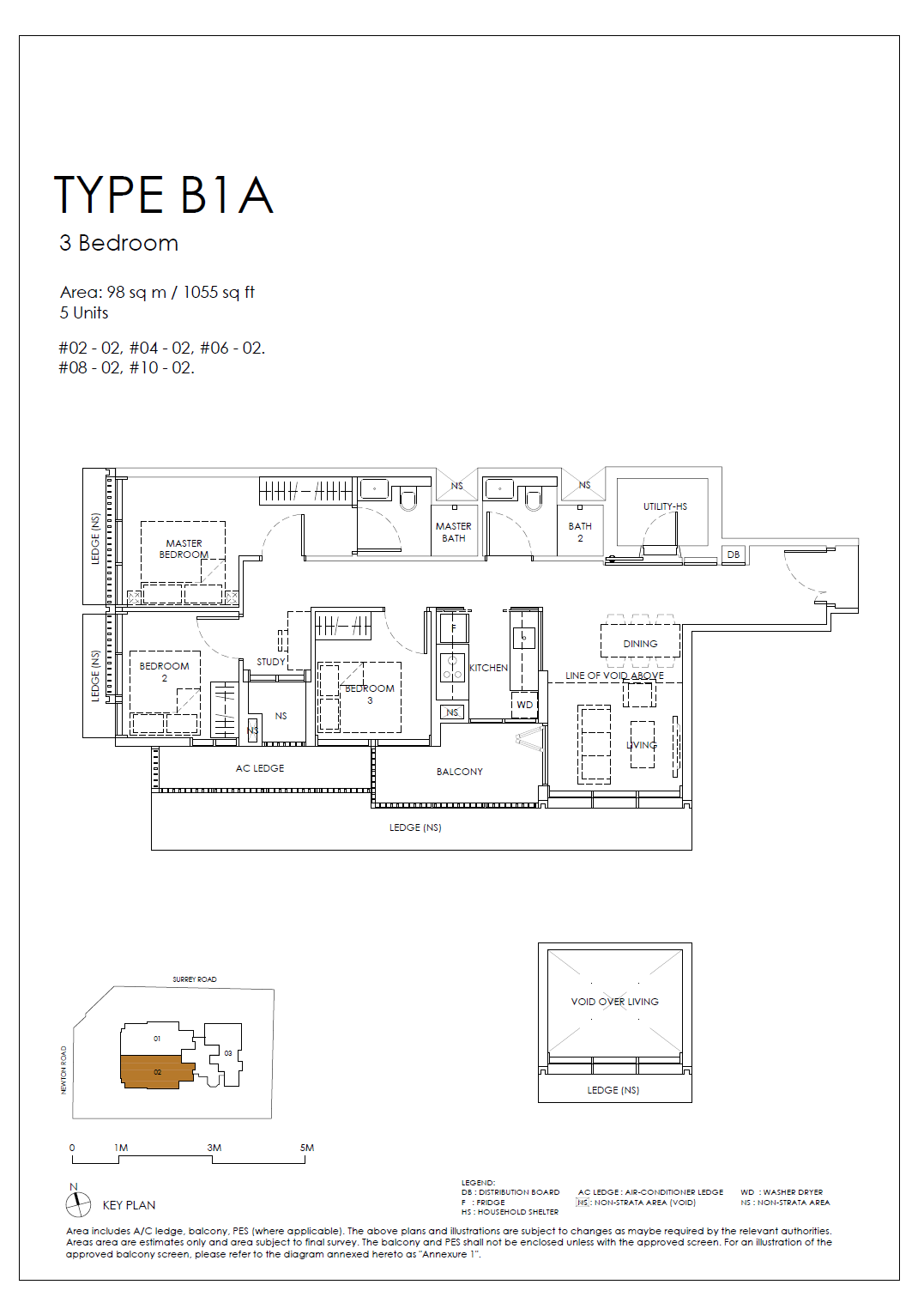 Sanctuary @ Newton 1 Bedroom Floor Plan 3